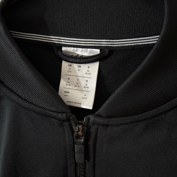 Adidas Women’s Black Track Jacket Size Medium - Picture 6 of 10